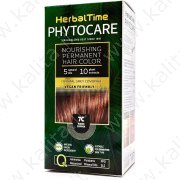 Tinta per capelli nutriente senza ammoniaca 7C Rame caldo "Herbal Time Phytocare"