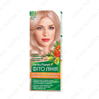 Tintura permanente per capelli in crema "Herb's Planet" tonalità 32 Perla