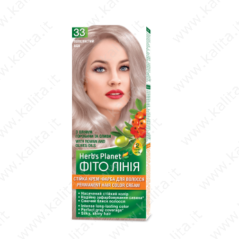 Tintura permanente per capelli in crema "Herb's Planet" tonalità 33 Cenere