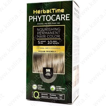 Tinta per capelli nutriente senza ammoniaca 9N Biondo chiaro "Herbal Time Phytocare"