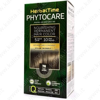 Tinta per capelli nutriente senza ammoniaca 7N Biondo scuro "Herbal Time Phytocare"