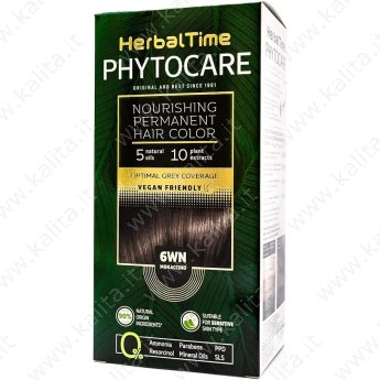 Tinta per capelli nutriente senza ammoniaca 6WN Mocaccino "Herbal Time Phytocare"