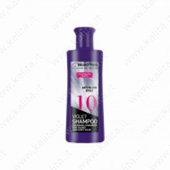 Shampoo-tinta Violet №10 effetto anti-giallo per i capelli bianchi "Blond Time" 150ml