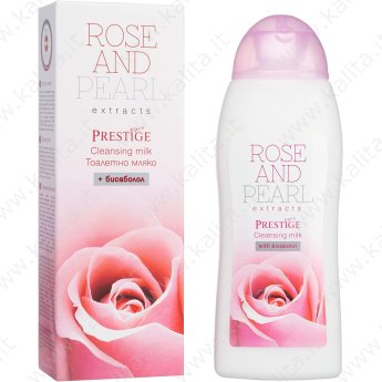 Latte per viso detergente "Vip's Prestige - Rose&Pearl" 200ml