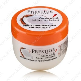 Maschera per capelli colorati con cocco e proteine del latte "Vip's Prestige" 250ml